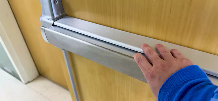 Installing a Push Bar on a Door Eastpointe